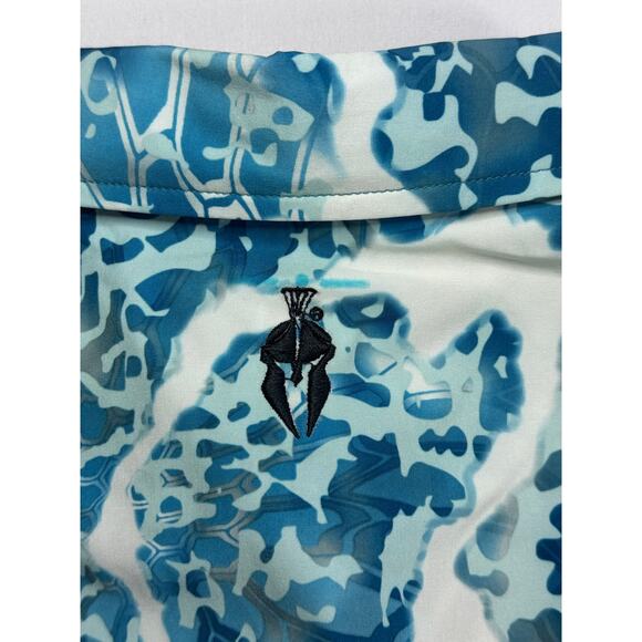 Kryptek Men's Long Sleeve Blue Vented "Shiner" Button Up Fishing Shirt - Size M - Picture 5 of 6